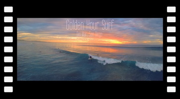 Golden Hour Surf From Above